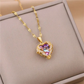 Heart Pendant Necklace For Women