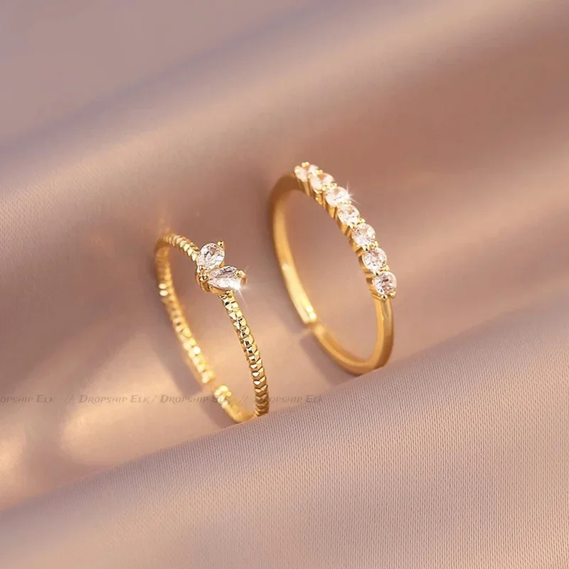 2pcs/set Gold Color