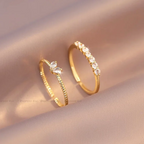 2pcs/set Gold Color