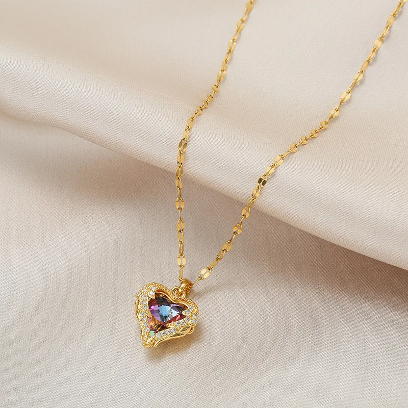 Heart Pendant Necklace For Women
