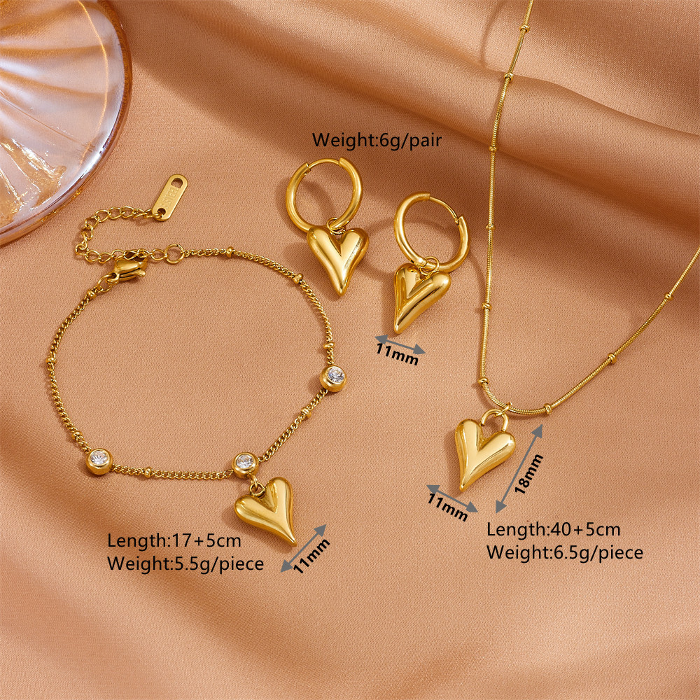 Zircon Heart Bracelet