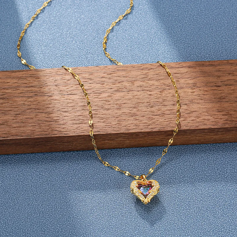 Heart Pendant Necklace For Women