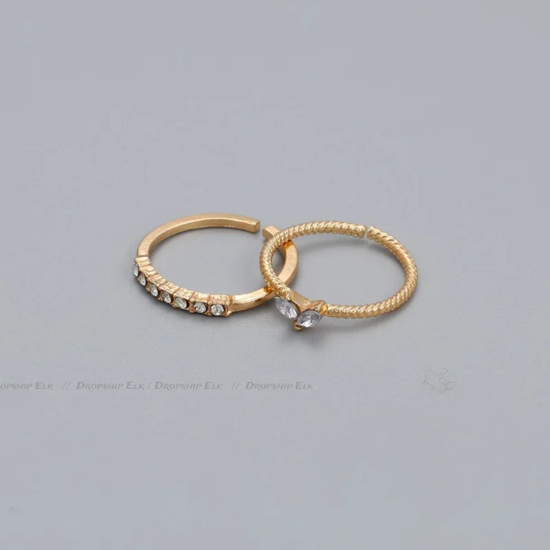 2pcs/set Gold Color