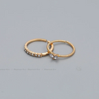 2pcs/set Gold Color
