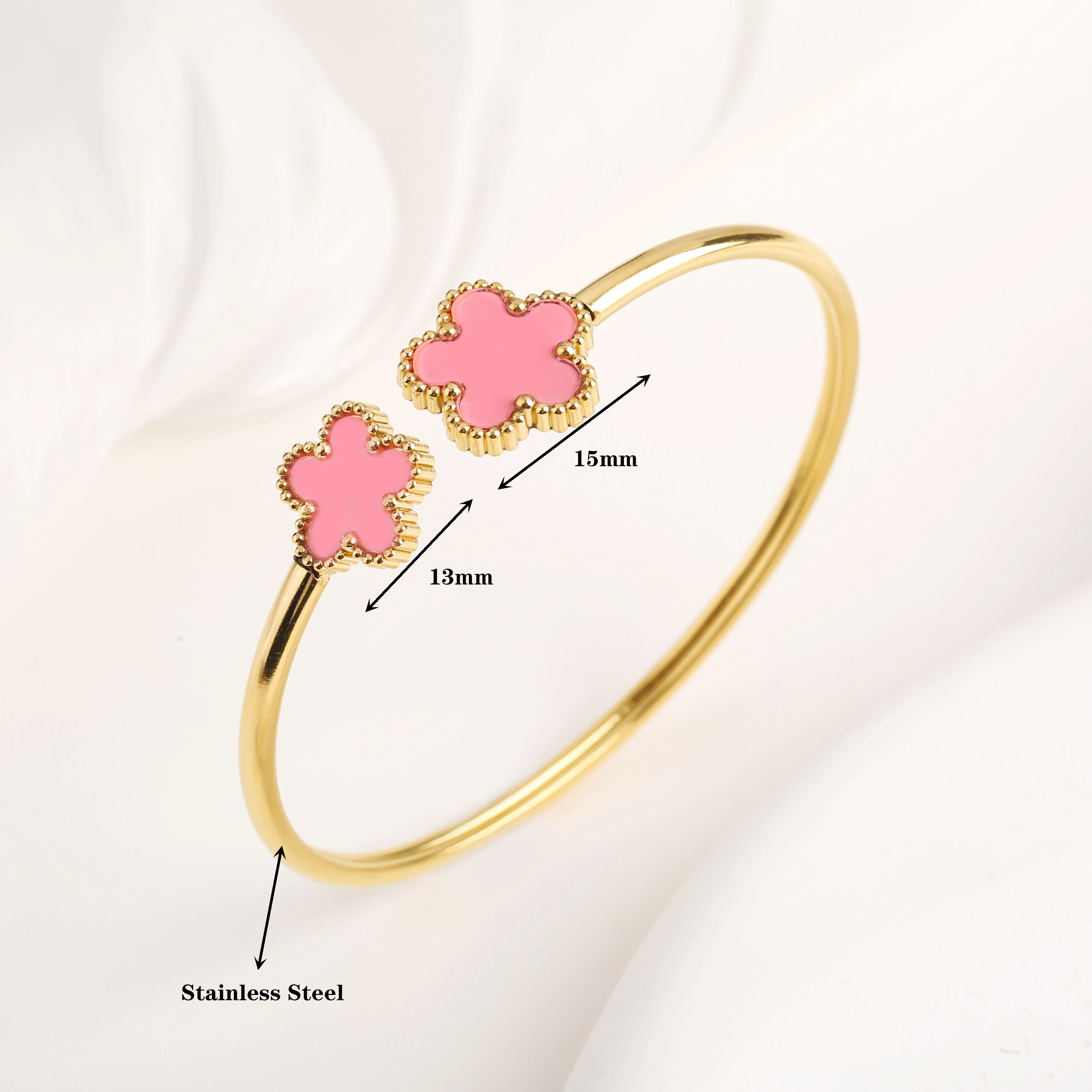Flower Bangle Ring