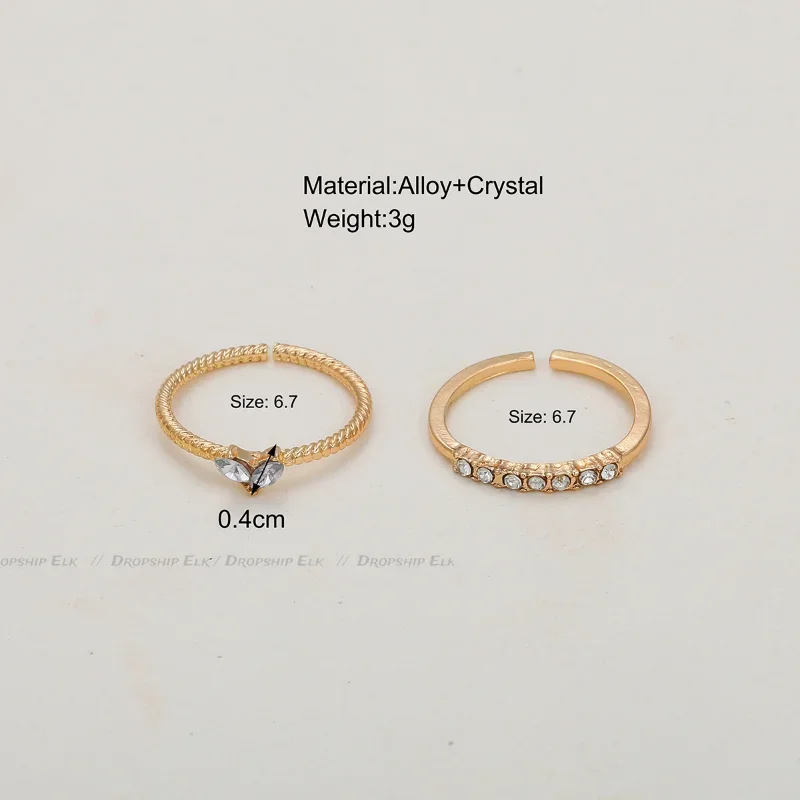 2pcs/set Gold Color