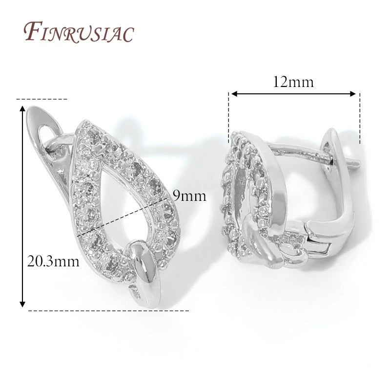 18K Gold Plated,Anti-Allergy Earring Hook Clasps,Supplies For Jewelry,Fasteners Earwires,Earrings Fixtures Accessories