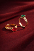 Premium Love Zircon Ring For Women - Free Delivery