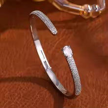 Bracelet Set With Glittering Zircon