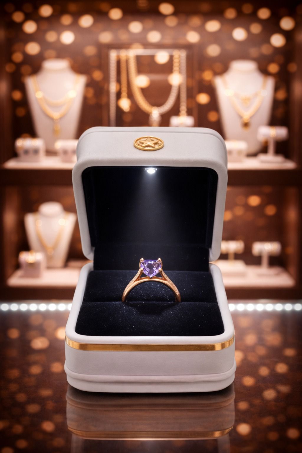 Premium Love Zircon Ring For Women - Free Delivery