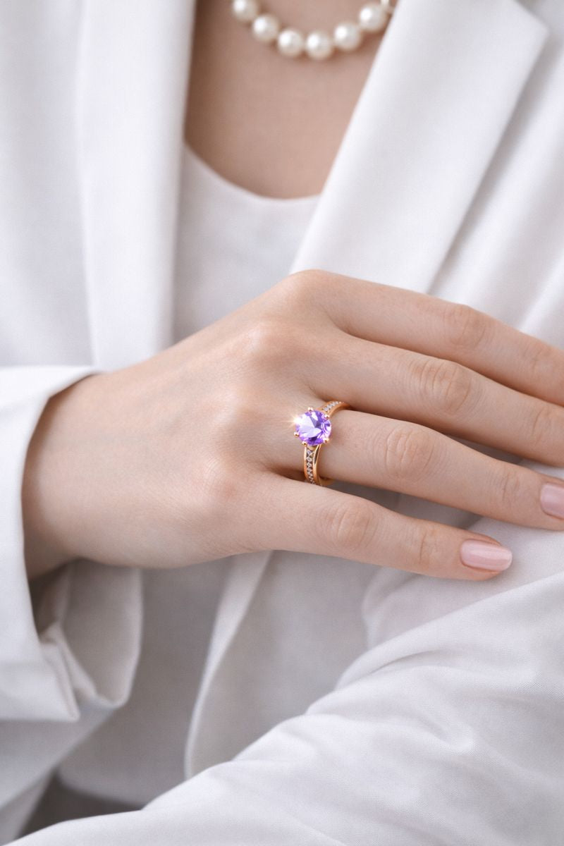 Premium Love Zircon Ring For Women - Free Delivery