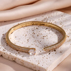 Bracelet Set With Glittering Zircon