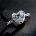 Heart Zircon Ring