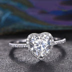 Heart Zircon Ring