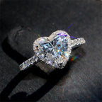 Heart Zircon Ring